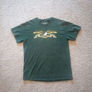 AntiHero Skateboards Eagle T-Shirt Mens Size Medium Green Short Sleeve Tee Skate